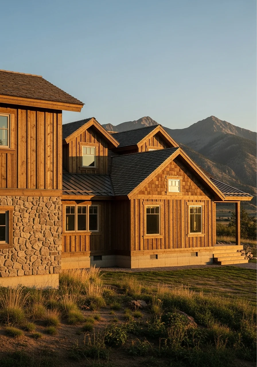 Portrait of a Lander residential property showing mountain character and well-maintained exterior details.